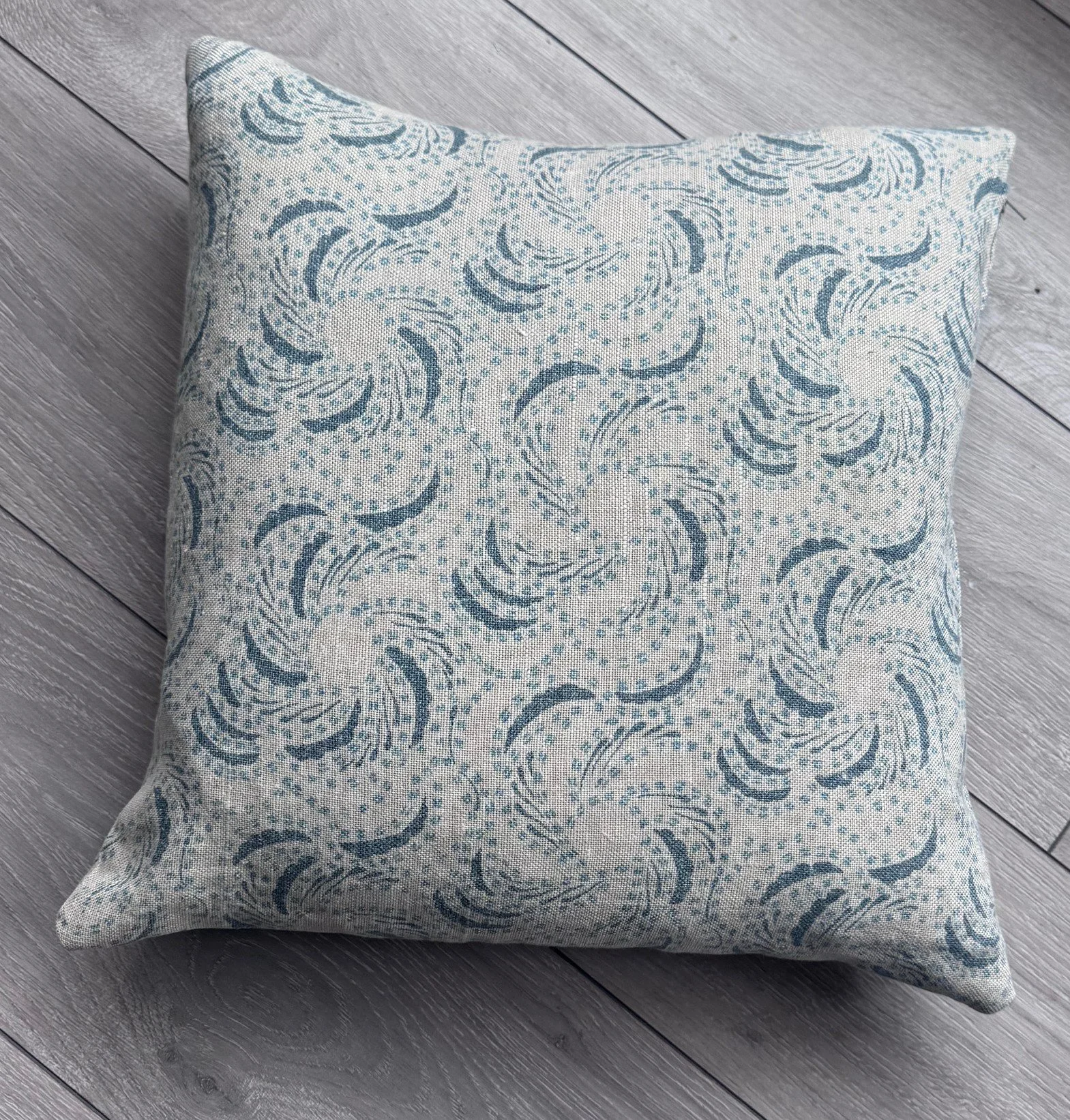 Pont D'Amour Teal and Antique Ochre Curtains