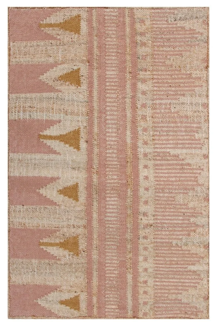 Ziggy Terracotta and Ochre Hand Woven Rug - Zoe Glencross