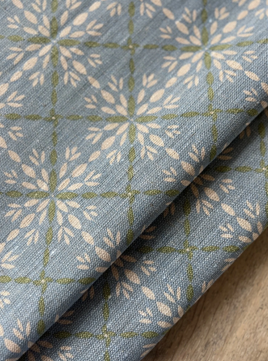 Porto Bay Blue & Moss Remnant