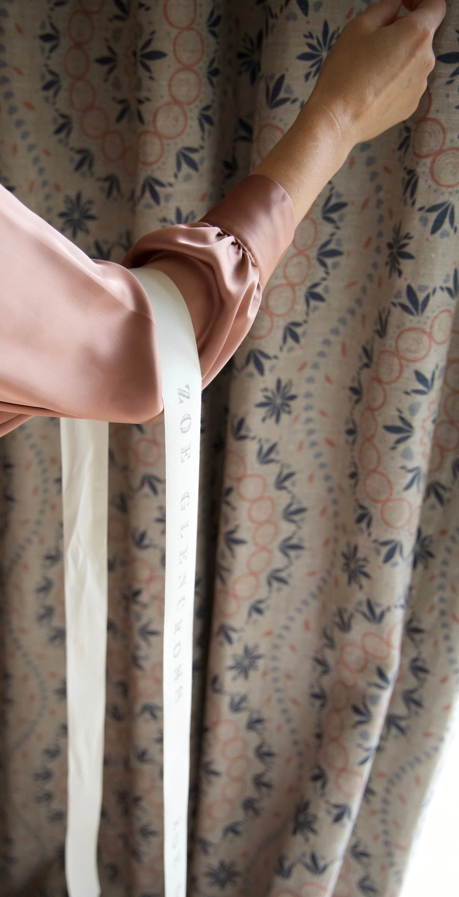 Palma Sol Blue Trio Linen Swatch