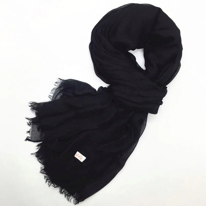 Black Super Soft Hijab