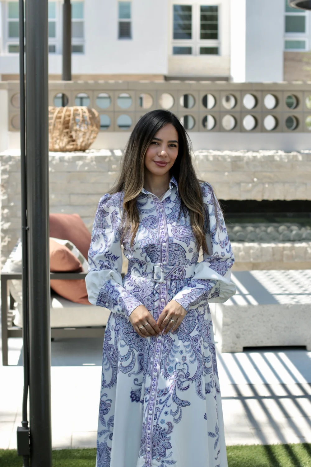 Haya Paisley Maxi Dress