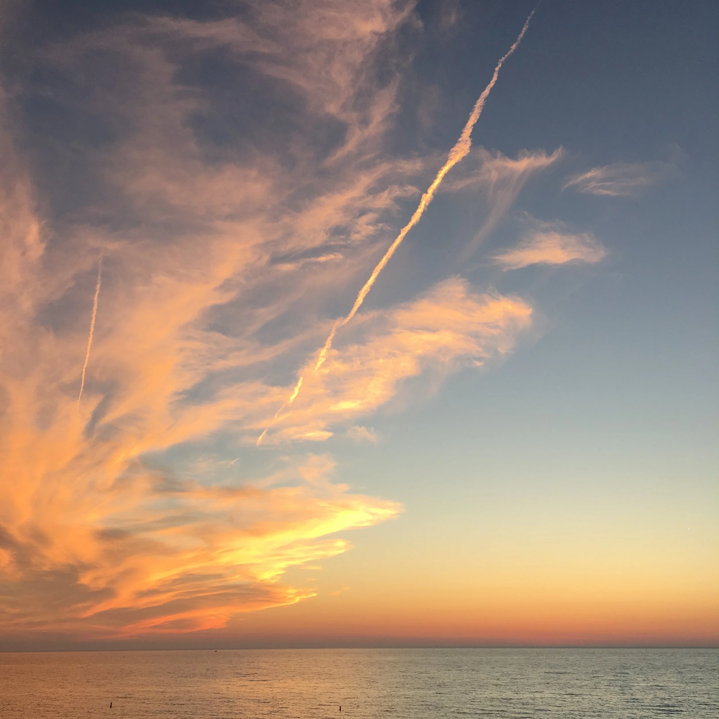The Sun Sets on Lake Michigan