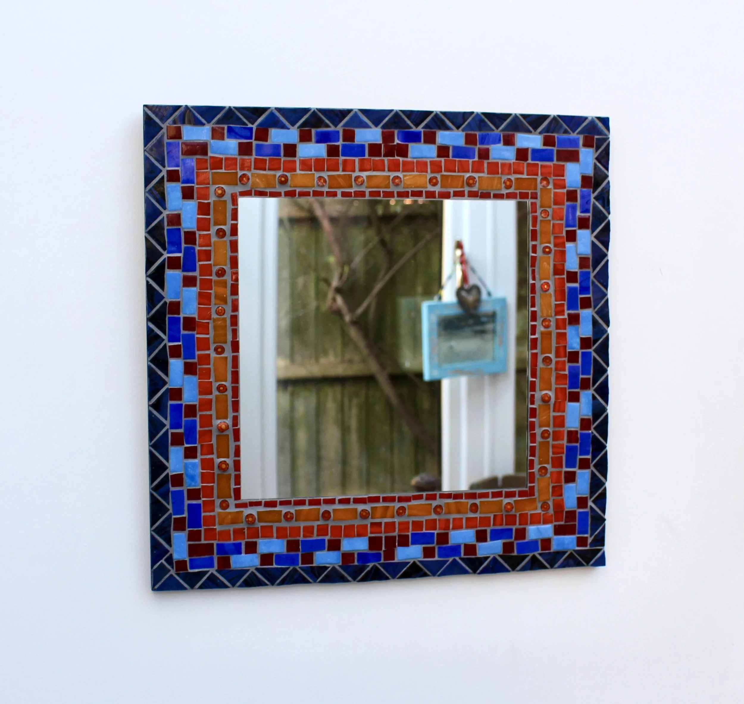 Handmade Mosaic Mirror Colourful Pattern
