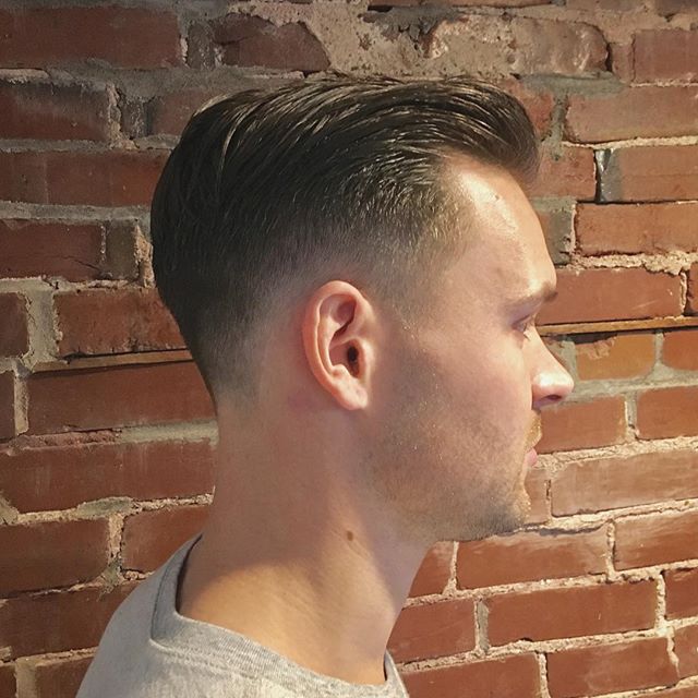 The deli is open, now serving #coldcuts -Styled with #odouds water based pomade. #smashedidolshair #stlstylist #stlhair #menshair