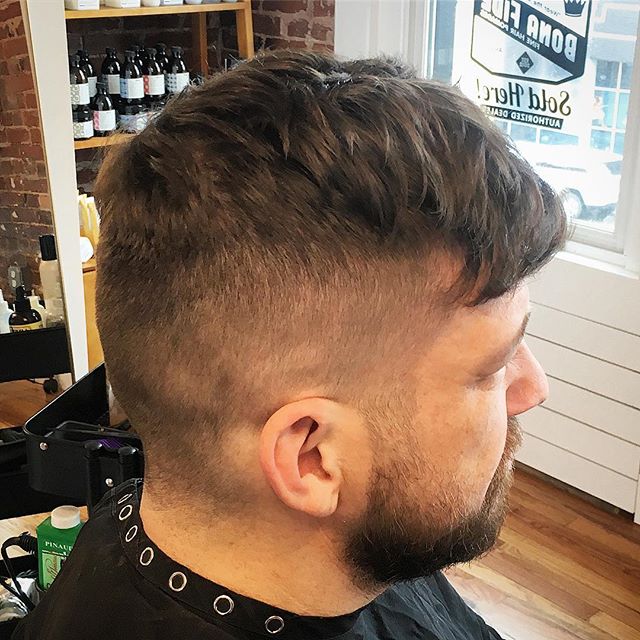 On tuesdays, we texture. Blow dried with @bonafidepomade Texture Spray. #thedeliisopen now serving #coldcuts #smashedidolshair #fade #menshair #stlstylist #modernsalon #behindthechair #americansalon