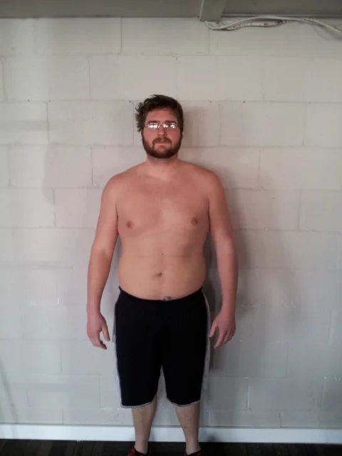 Not even at my heaviest. I think this picture was at 230 pounds, but I had gotten all the way up to 255 pounds at my heaviest.