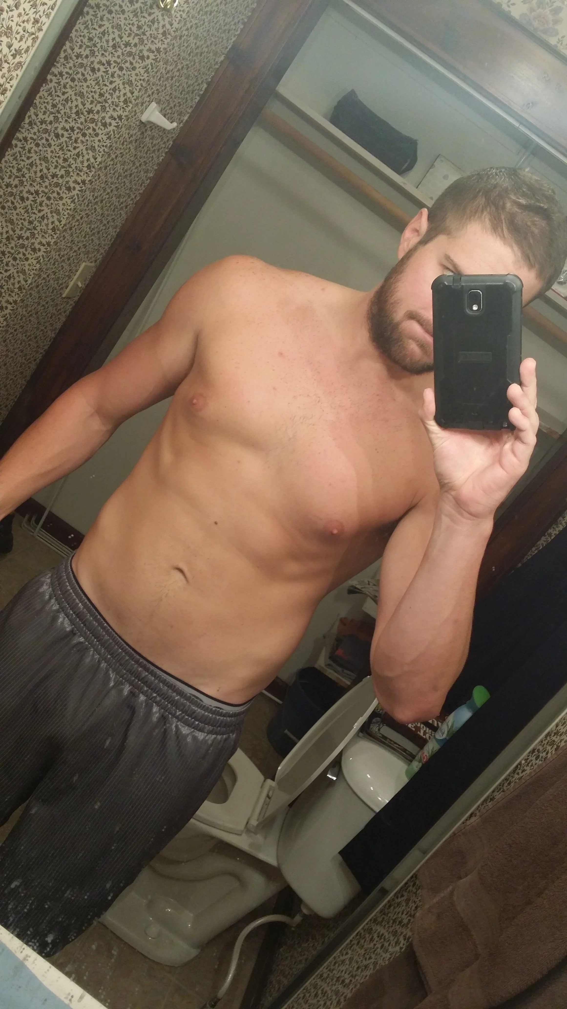 The leanest I have ever been. Had gotten down to 193 pounds during a juice fast.