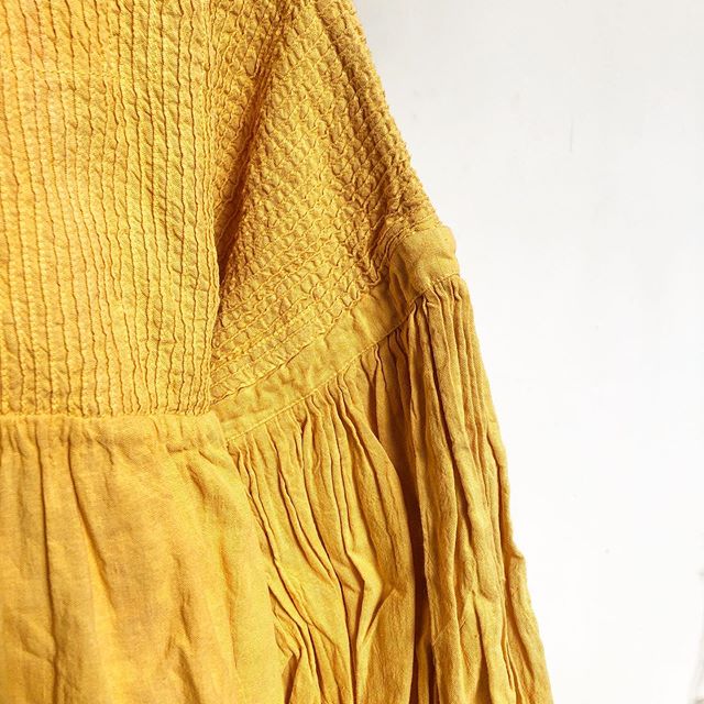 This will brighten your day 🌞Gorgeous pieces from @storymfg Jackfruit dyed cotton-linen. Available from @housework.store Housework Pop-Up at KOSA 9th-10th Come our and play!!!🌞
.
.
.
#carewhatyouwear #minimalstyle #popup #popupshop #holisticliving #ecohome #houseworkstore #organic #smallbatch #storymfg #sustainablefashion #slowfashion #ecostyle #naturalstyle #cotton #sustainablestyle #shopoakland #oaklandboutique #shoplocal #consciousconsumer #linen