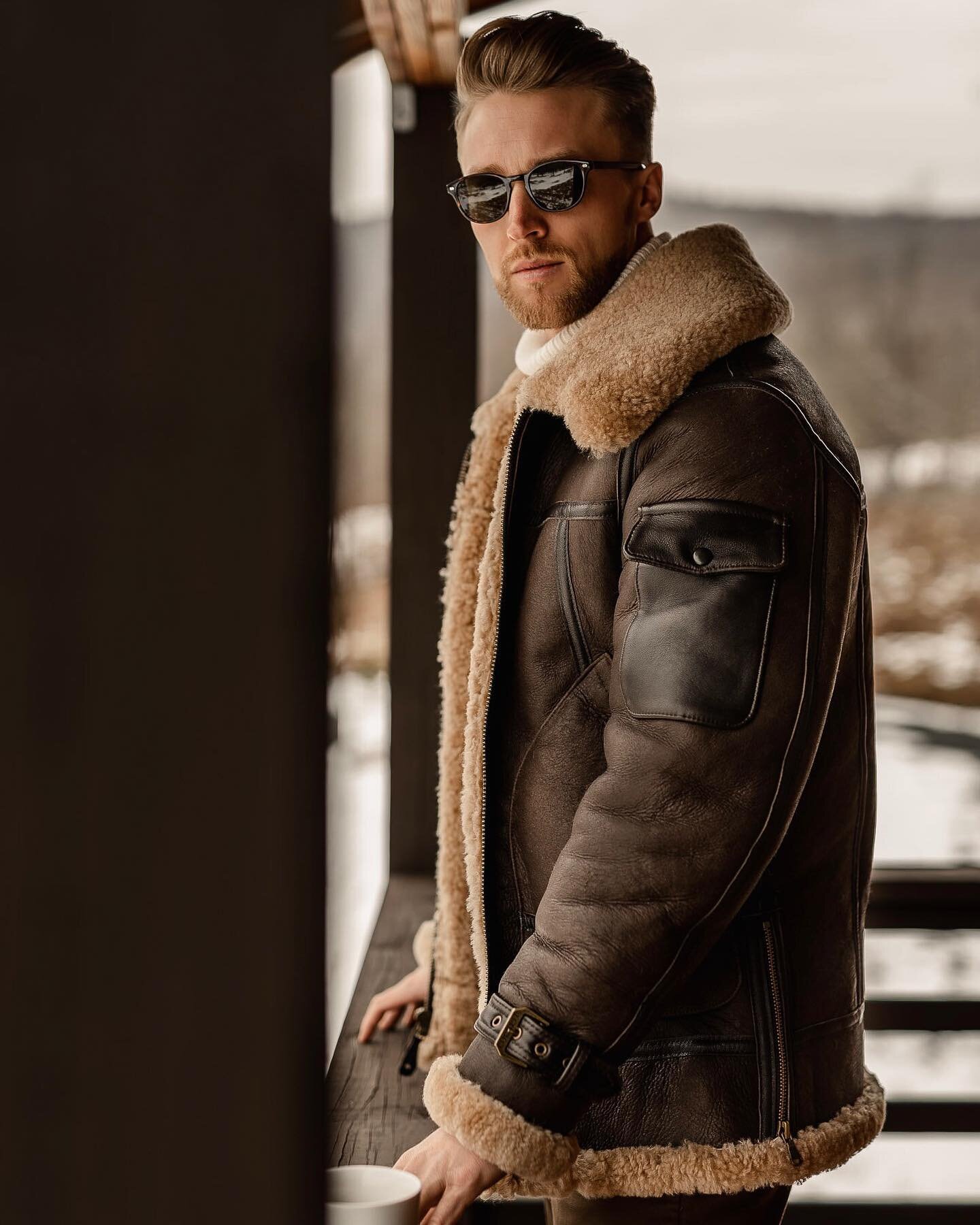 Offering unparalleled warmth and comfort thanks to its luxurious shearling lining, the @cockpitusa Superfortress is the type of jacket you won&rsquo;t be taking off between the months of December and March. It&rsquo;s the ideal companion for snow-fil