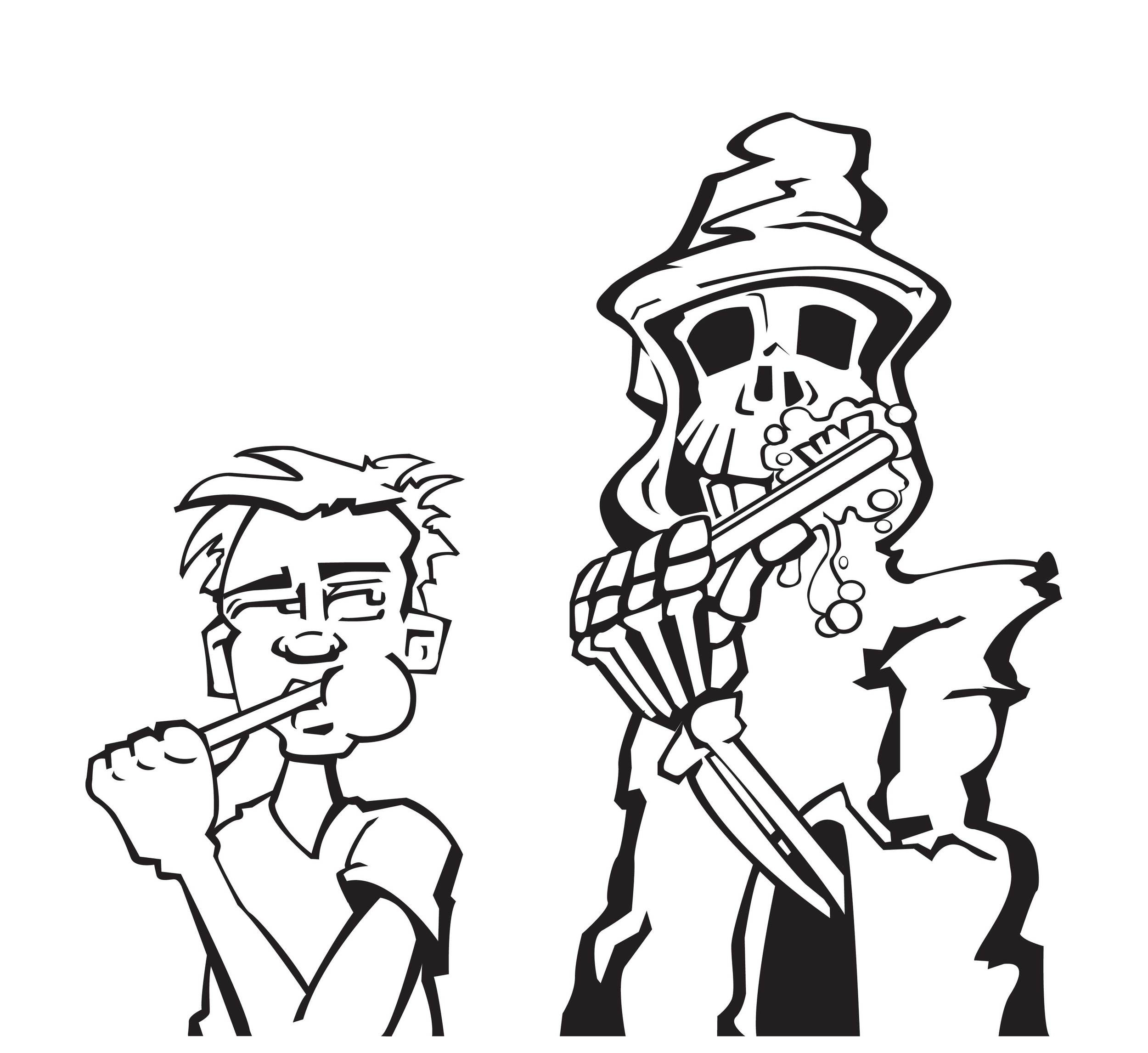 A brush with Death