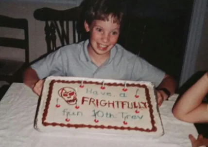 This is from my tenth birthday as evidenced by the cake. Man, Guess I need to start taking more pictures. I wonder what ever happed to my good friend disembodied elbow?