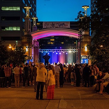 Join the KJO for Jazz on the Square every Tuesday starting May 16! These FREE concerts run through the end of August. Next week: KJYO kicks off series from 6:30-7:30, then the KJO big band takes the stage 8-10. #knoxvillejazzorchestra #jazzinknoxvill
