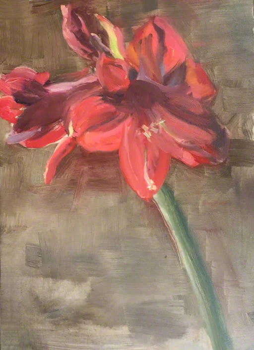 "Amaryllis" 12"x16" Oil Edgar Coleman  - alla prima
