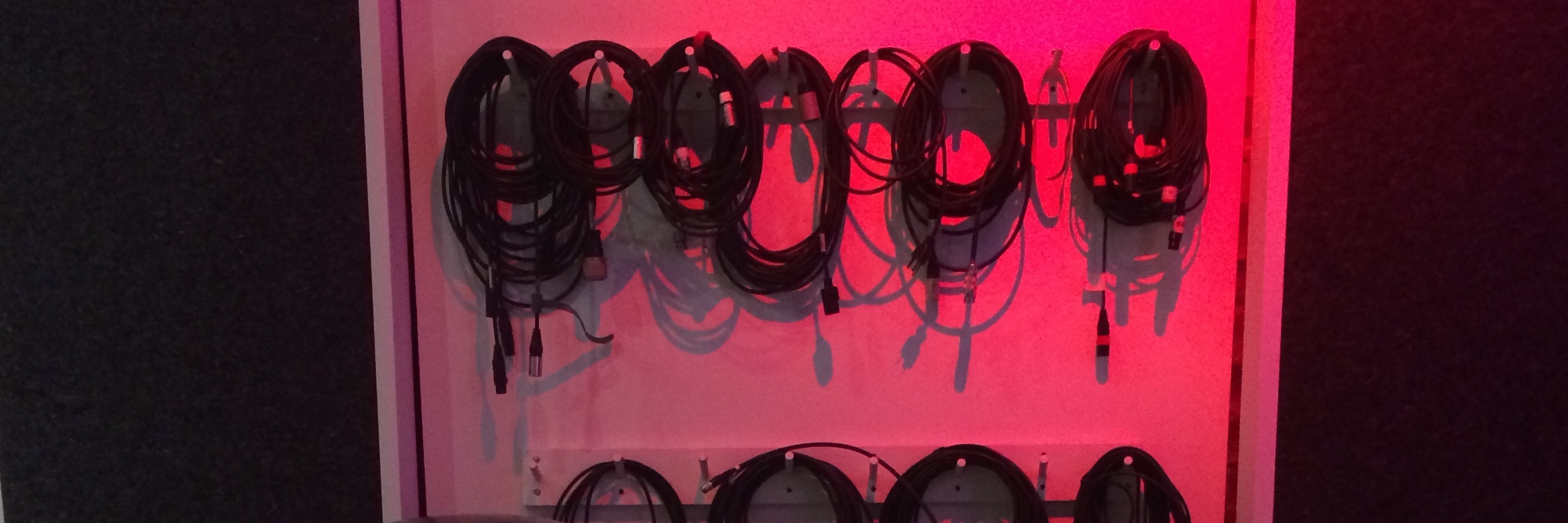 Cables are an important part of a recording studio. 