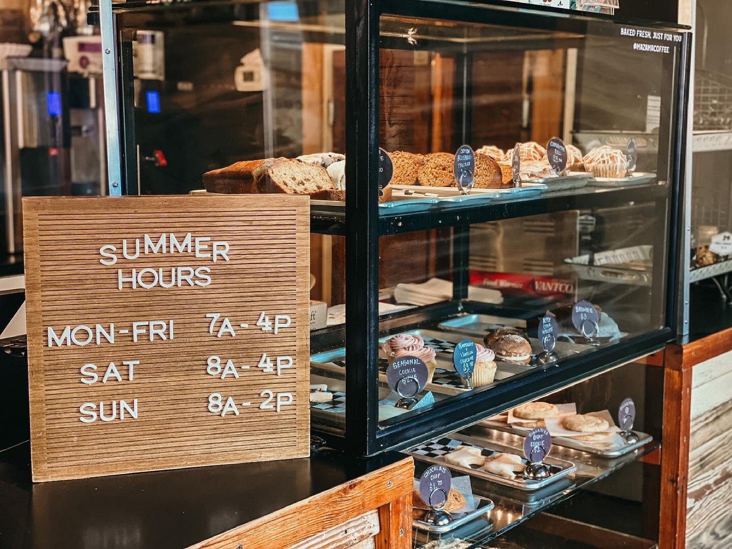 SUMMER HOURS! 
Starting today our summer hours will be: 
Monday - Friday: 7am - 4pm
Saturday: 8am - 4pm
Sunday: 8am - 2pm

#mazamacoffee #dstx #drippingspringstx #drippingsprings #austintx #atxcoffee