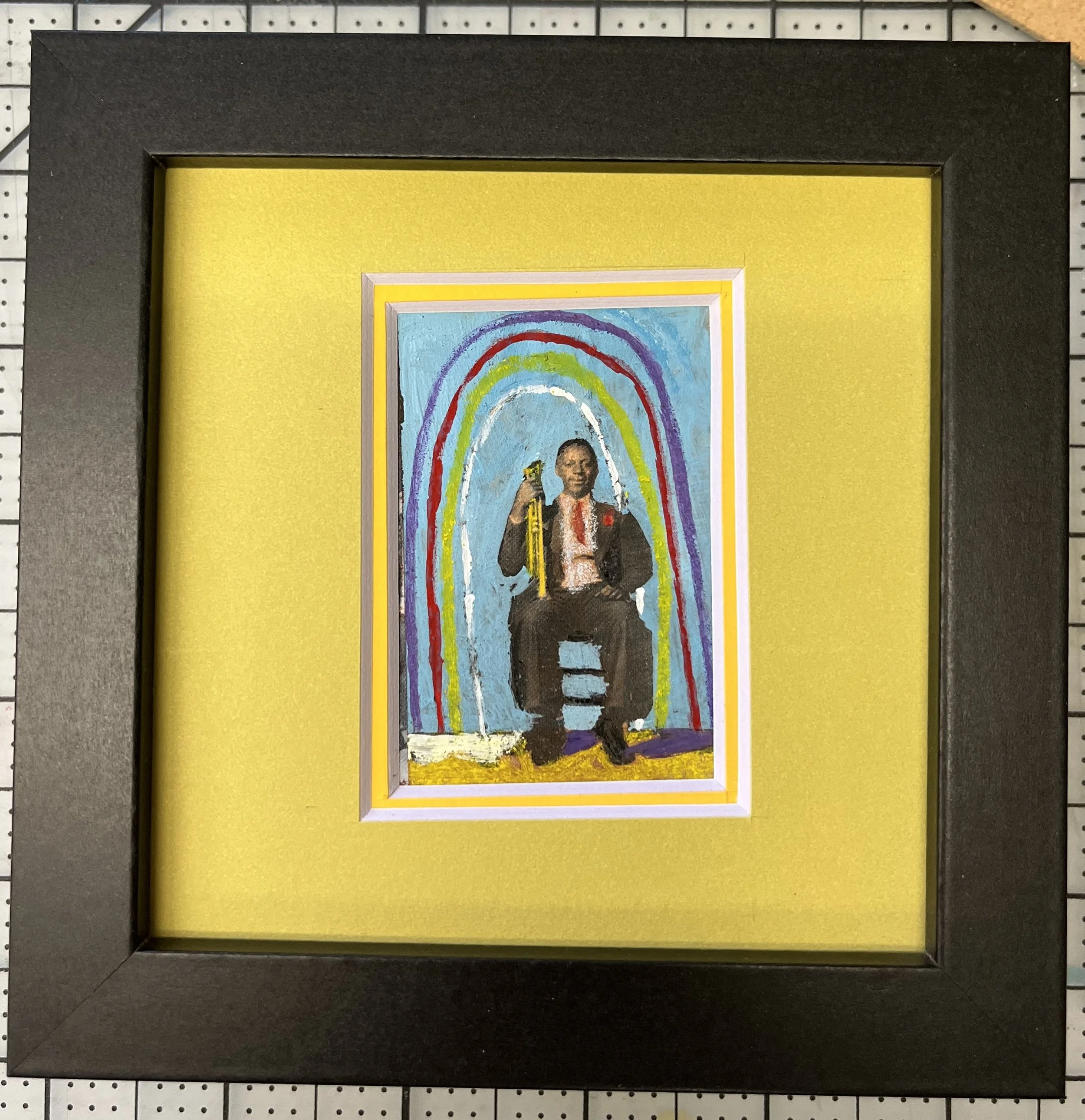 NBenton-Trumpet Player Framed.jpg