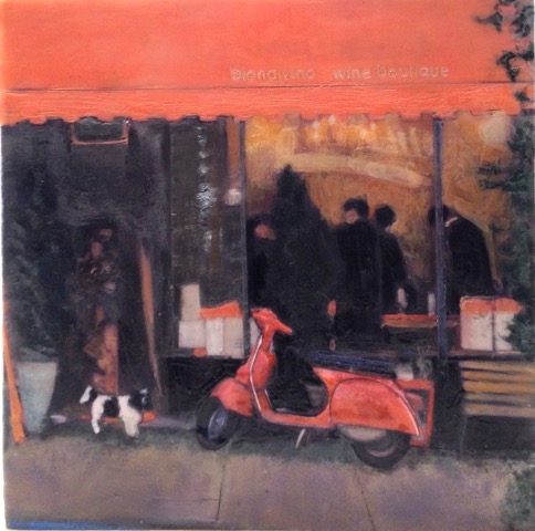 Orange on Green