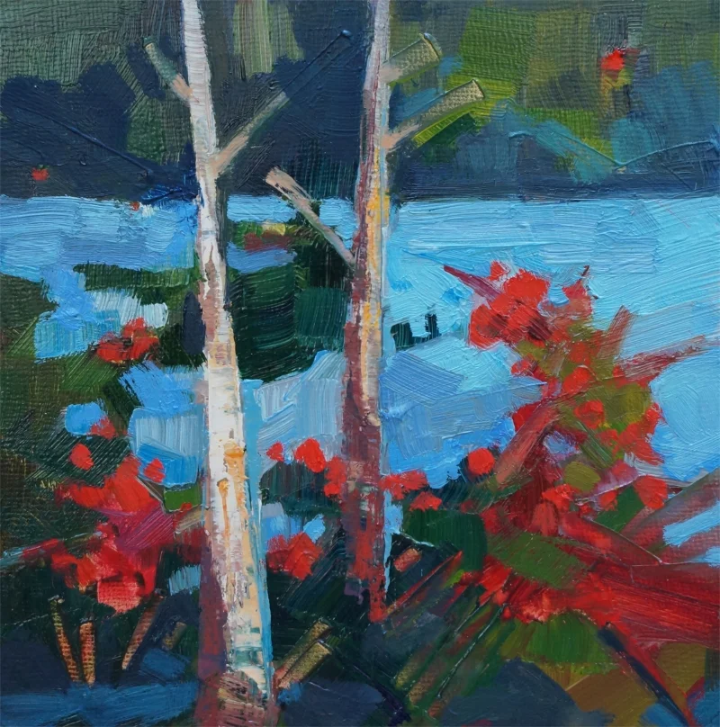 Aspen and Winterberries