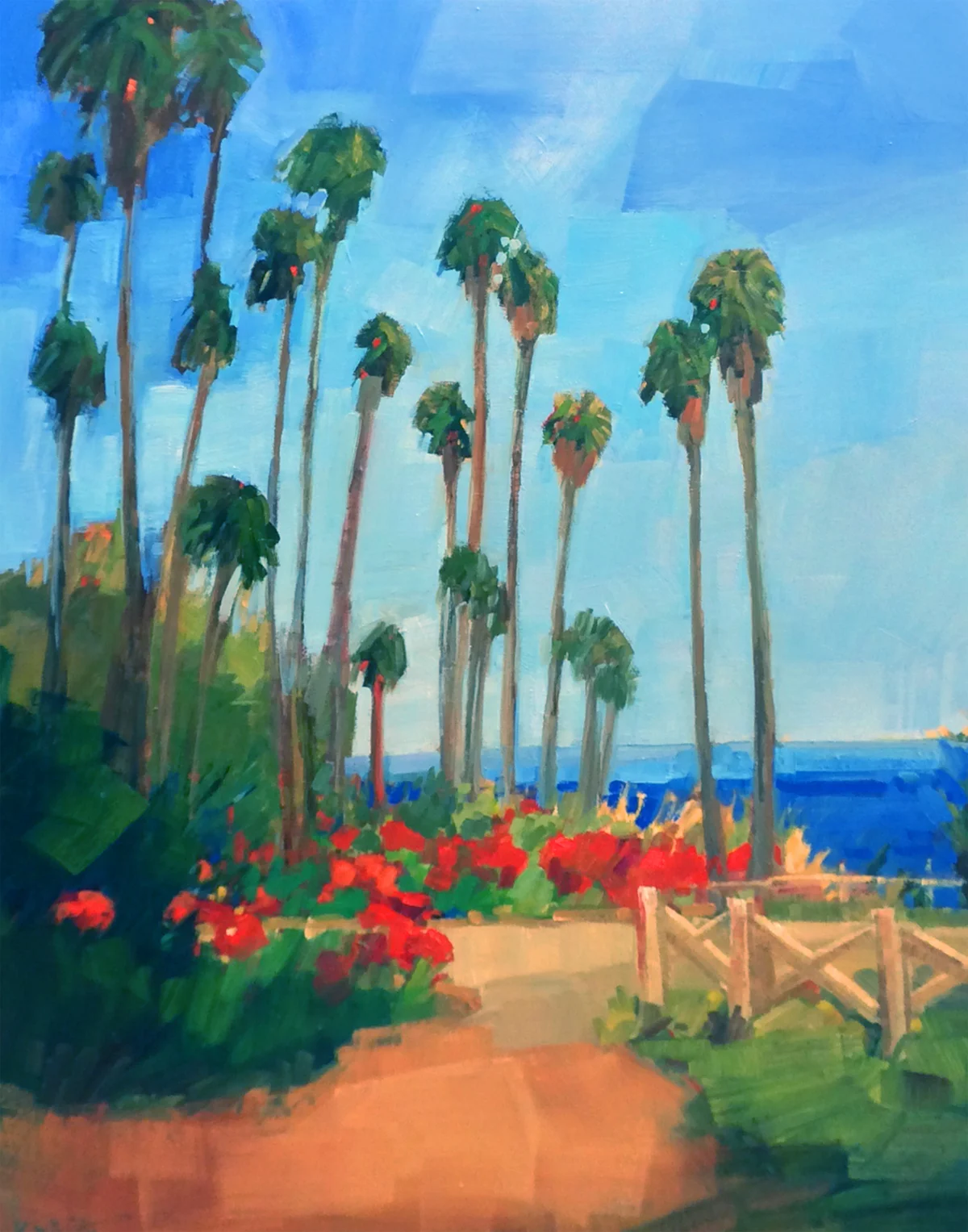 Palms in Blue
