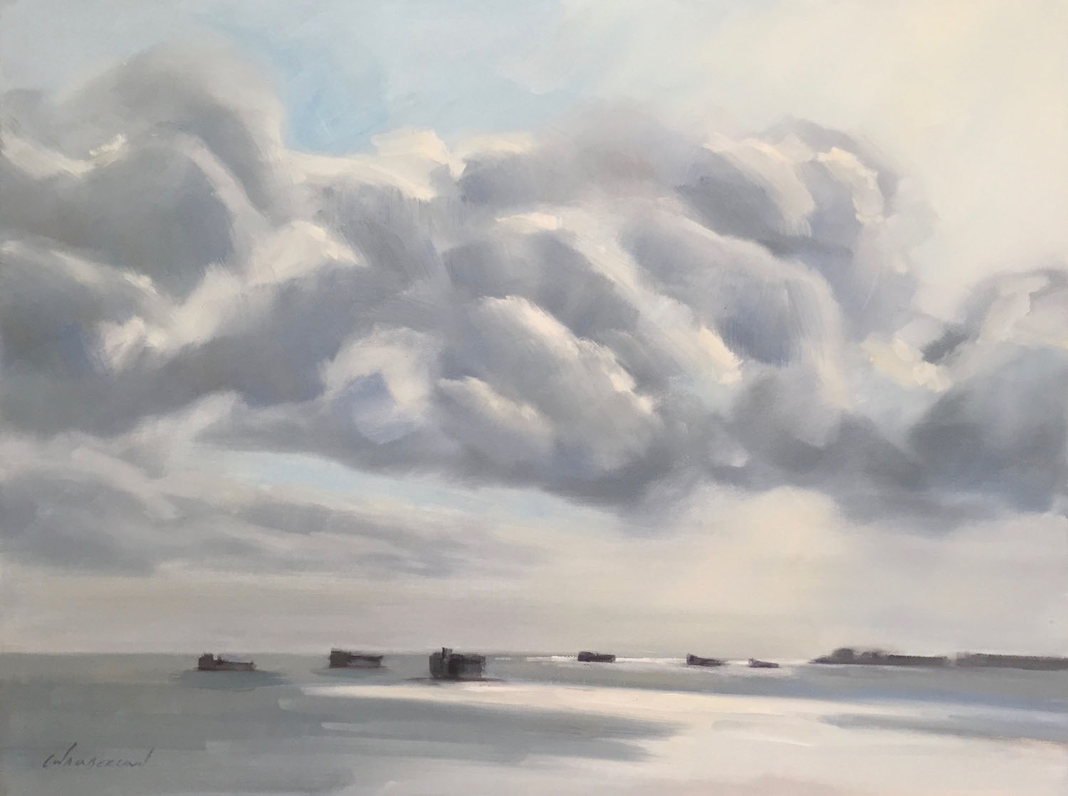 Clouds and Container Ships 