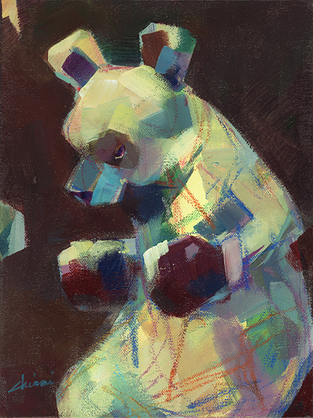 Boxing Bear - Brown 2 by Chiami Sekine