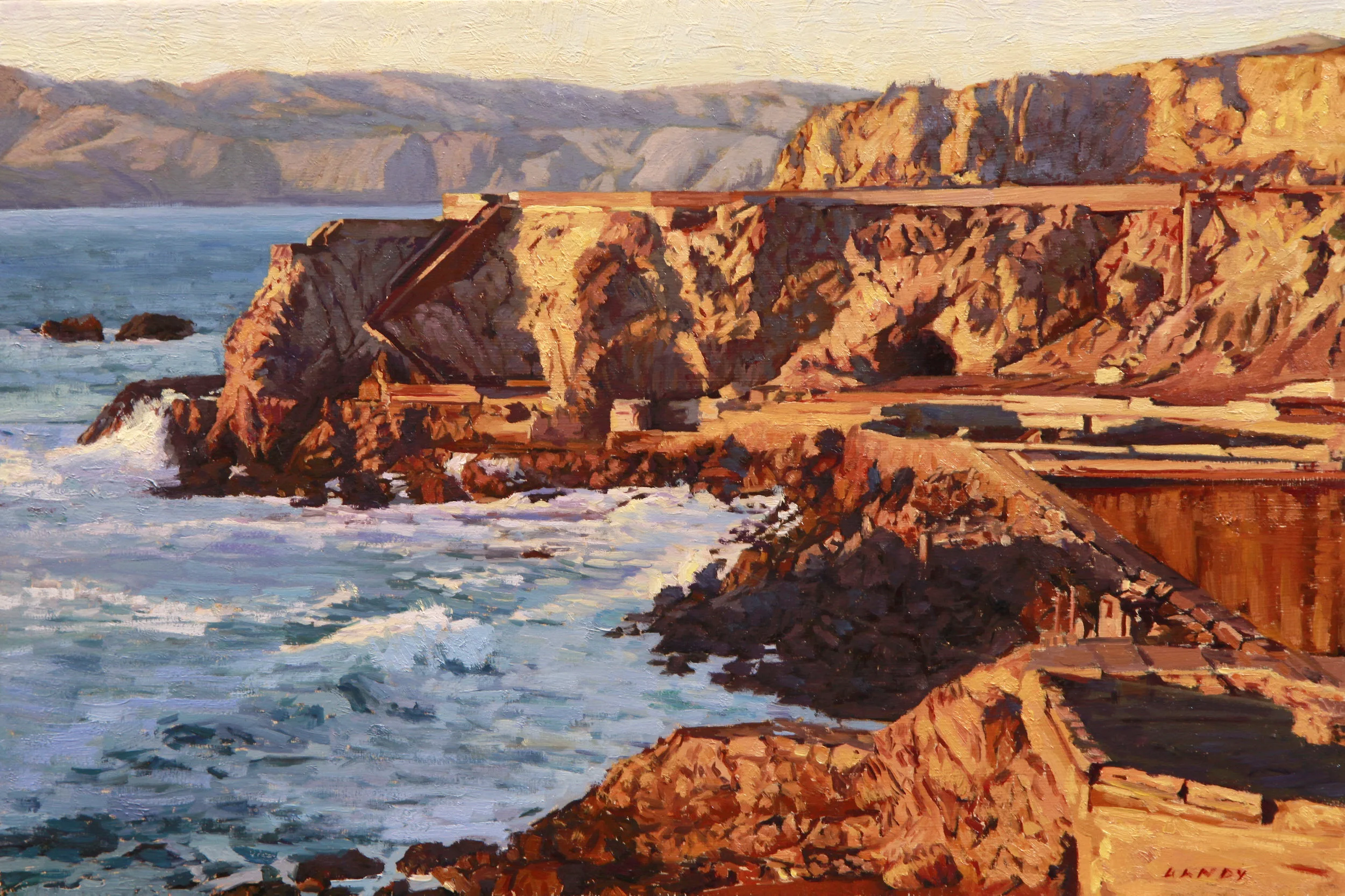 Sunset over Sutro Baths