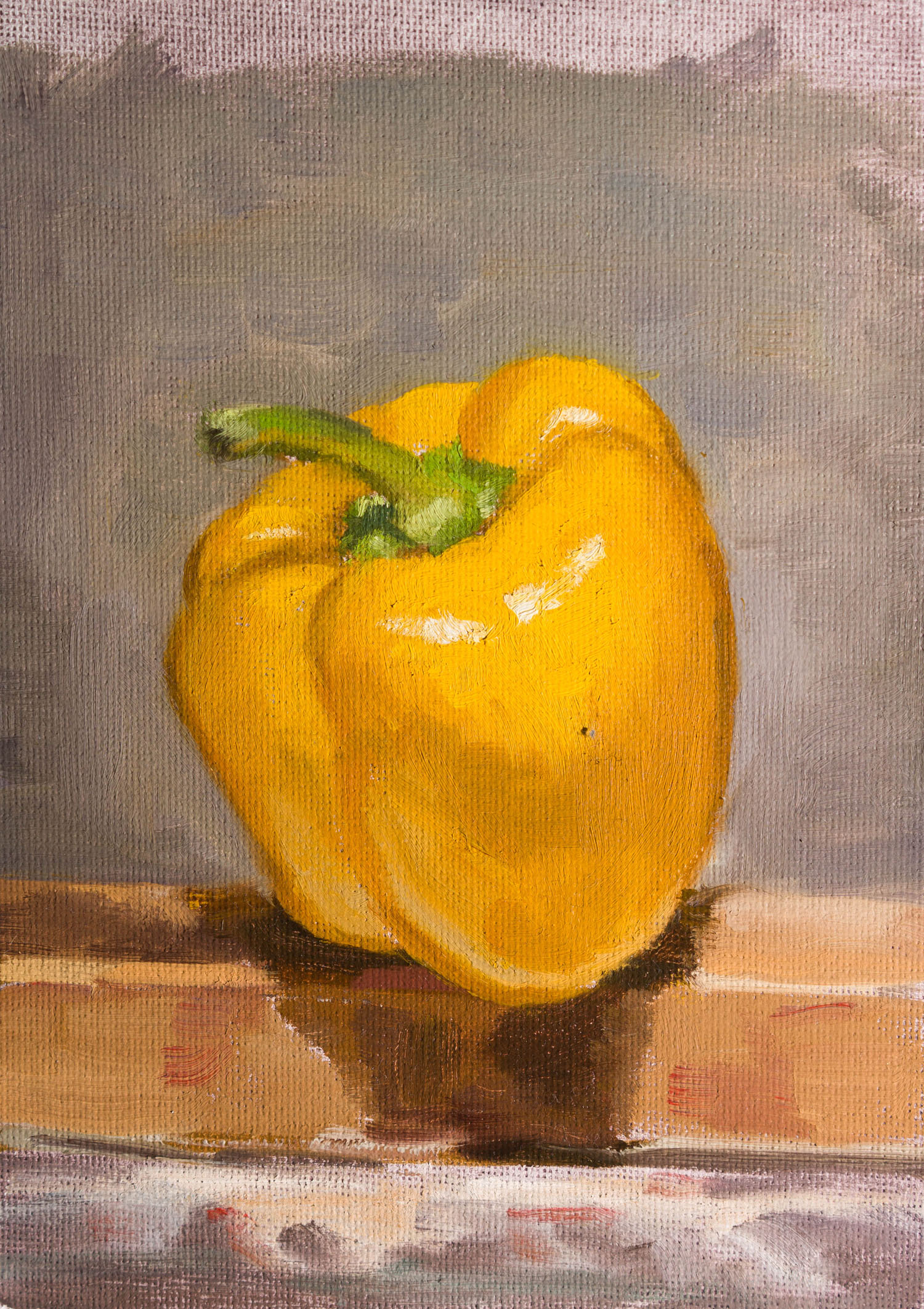 Yellow Pepper on the Easel