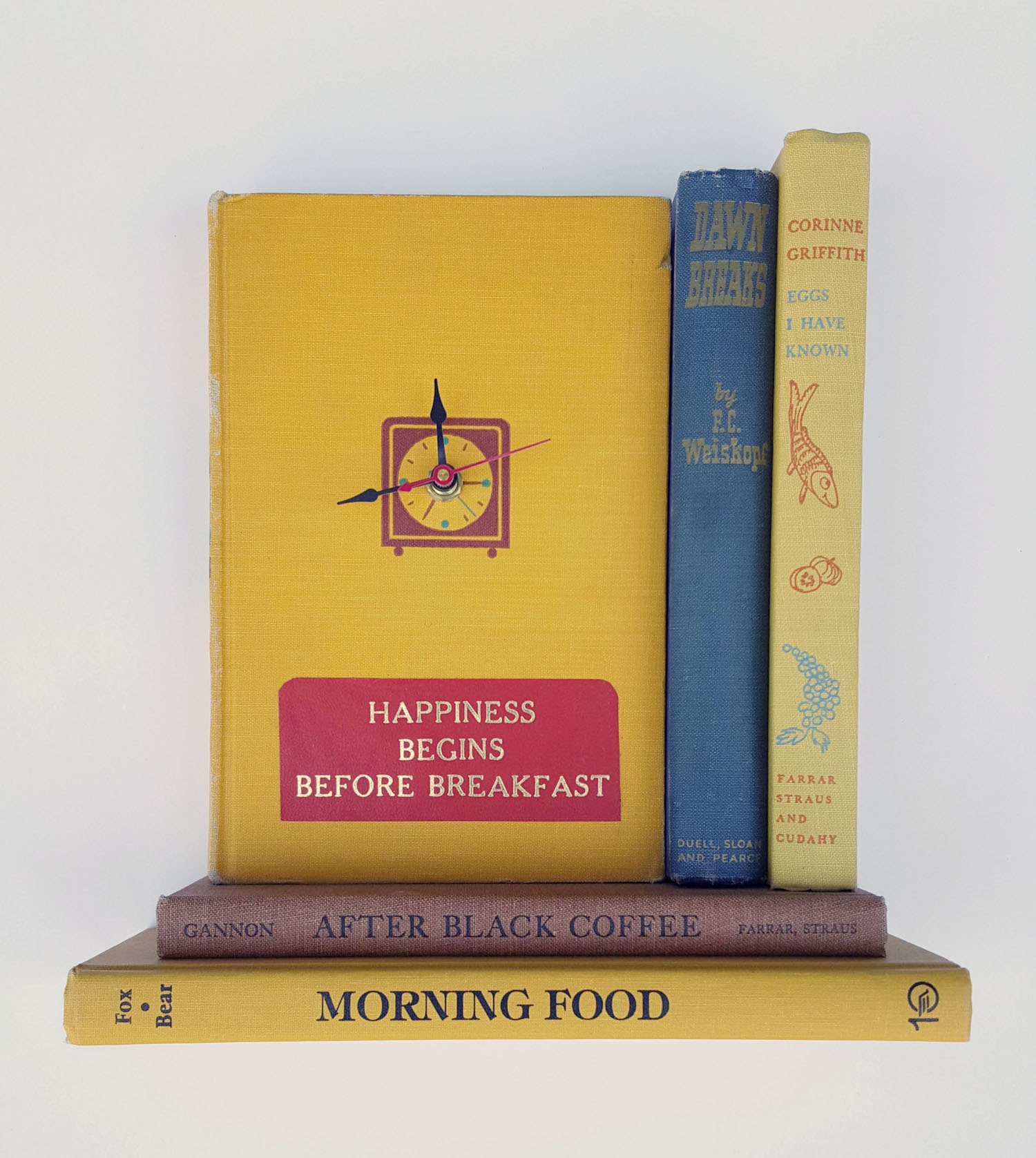 Morning Food Book Clock