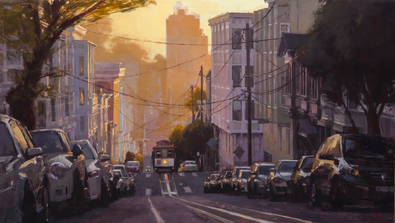 Golden Light and a Cable Car