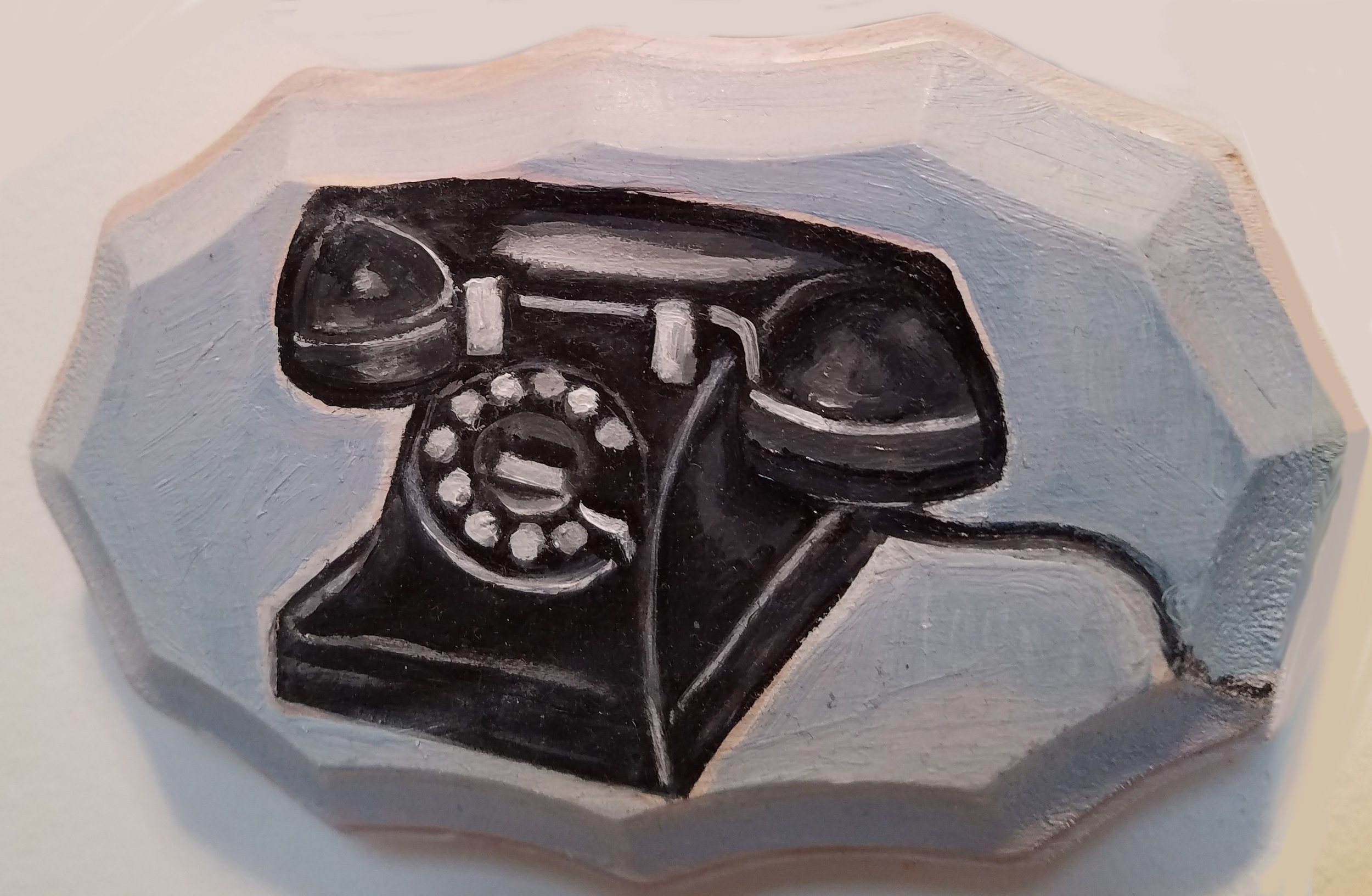 Black Rotary Phone