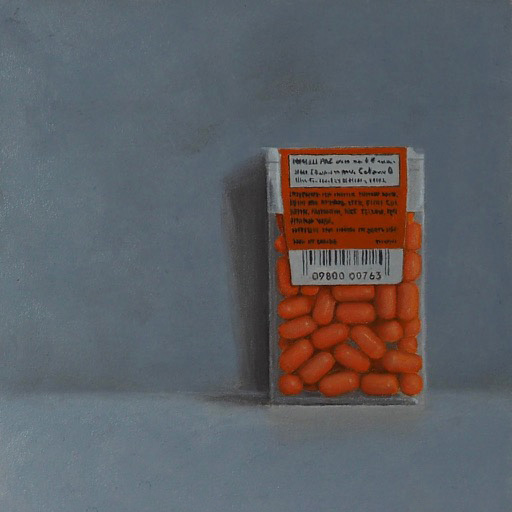 Still Life with Orange Tic Tacs