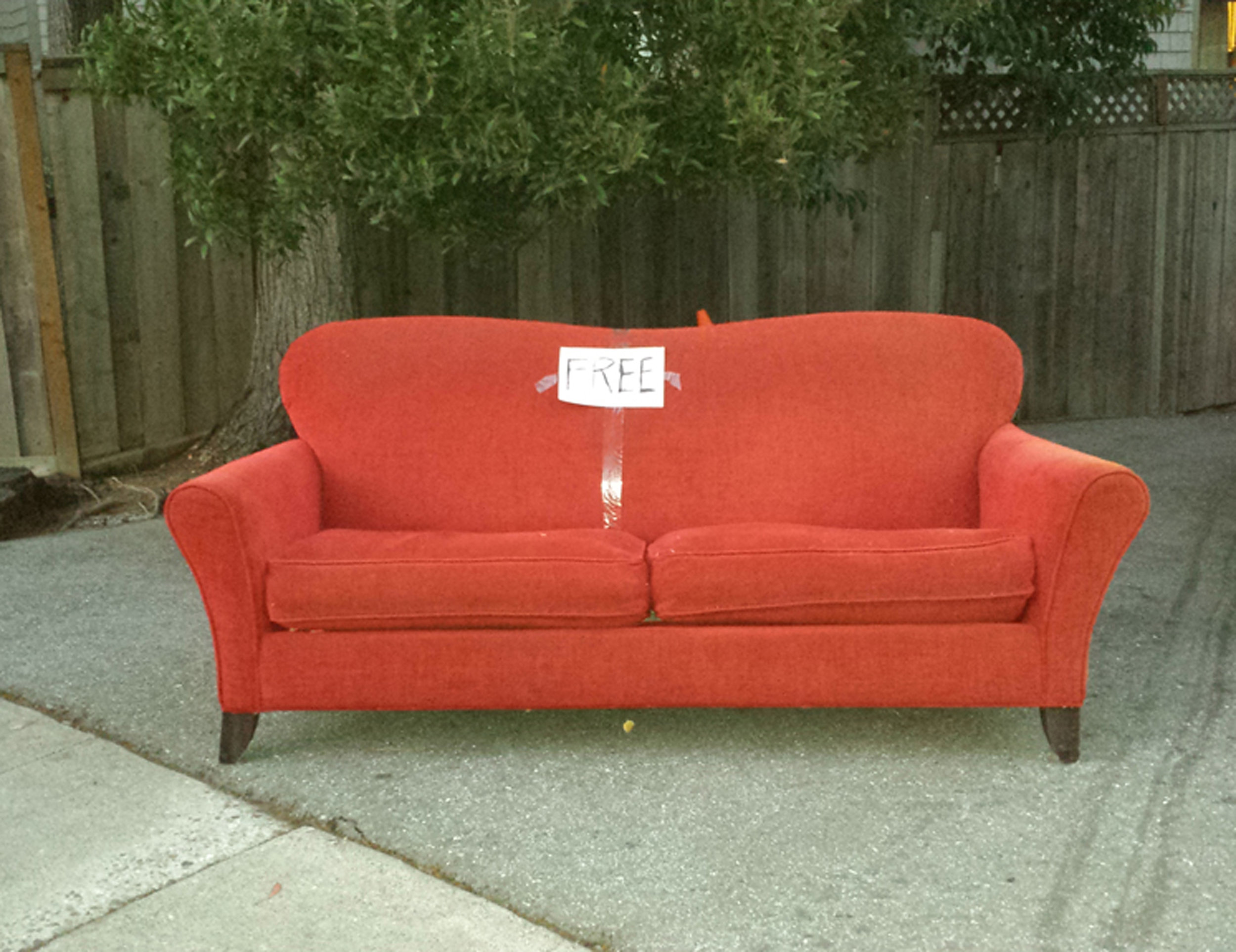 Free Furniture - Red Sofa