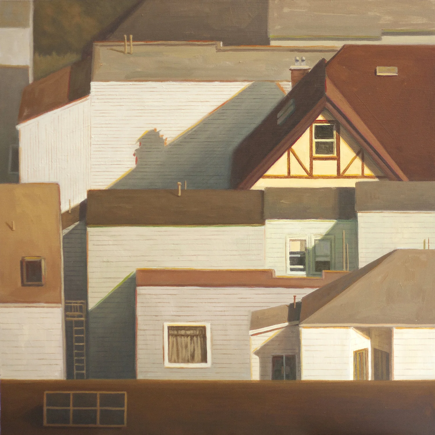 Yellow House with Chimney