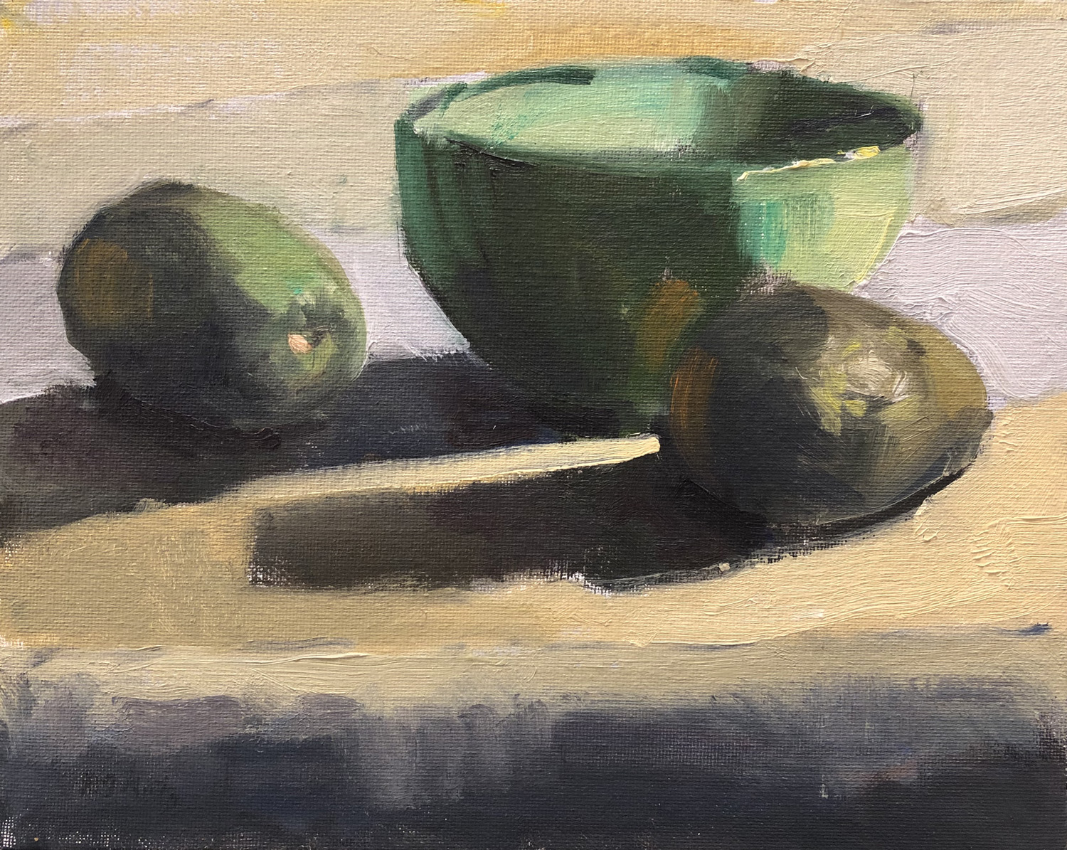 Avocados and Green Bowl