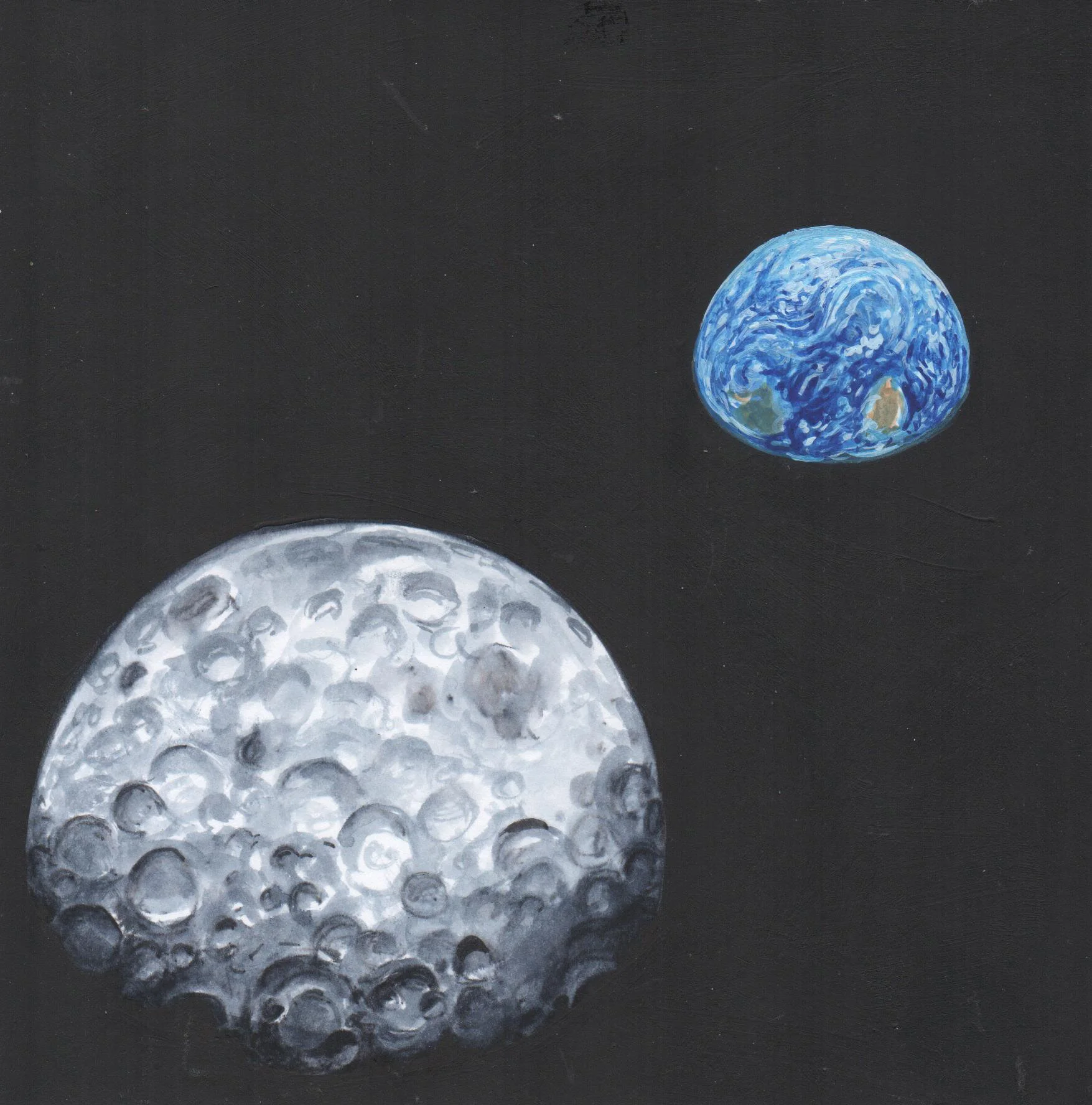 Earth and Moon:  Day 50