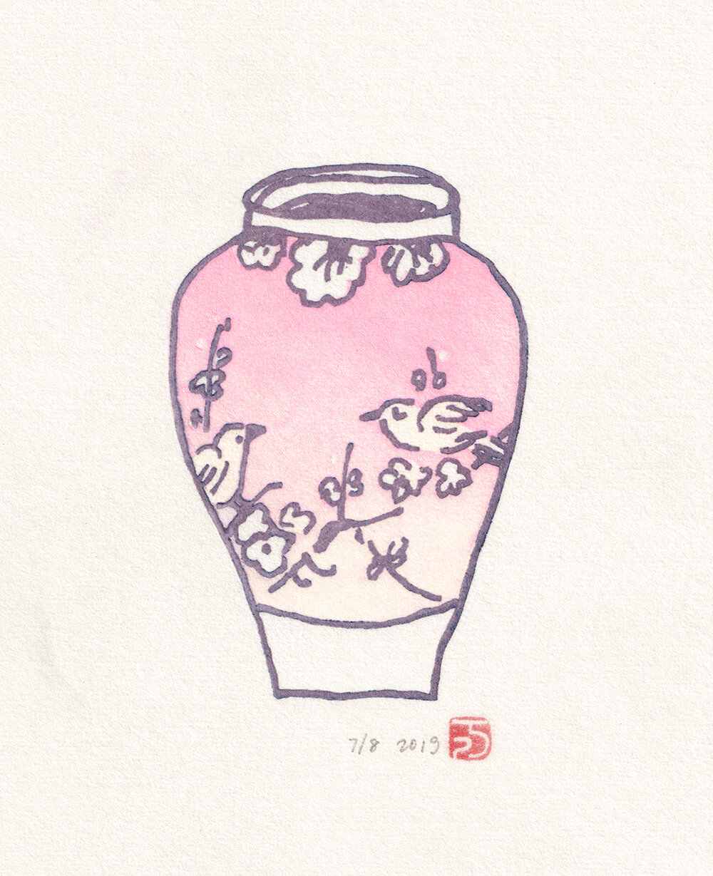 Bird Vase (Pink)