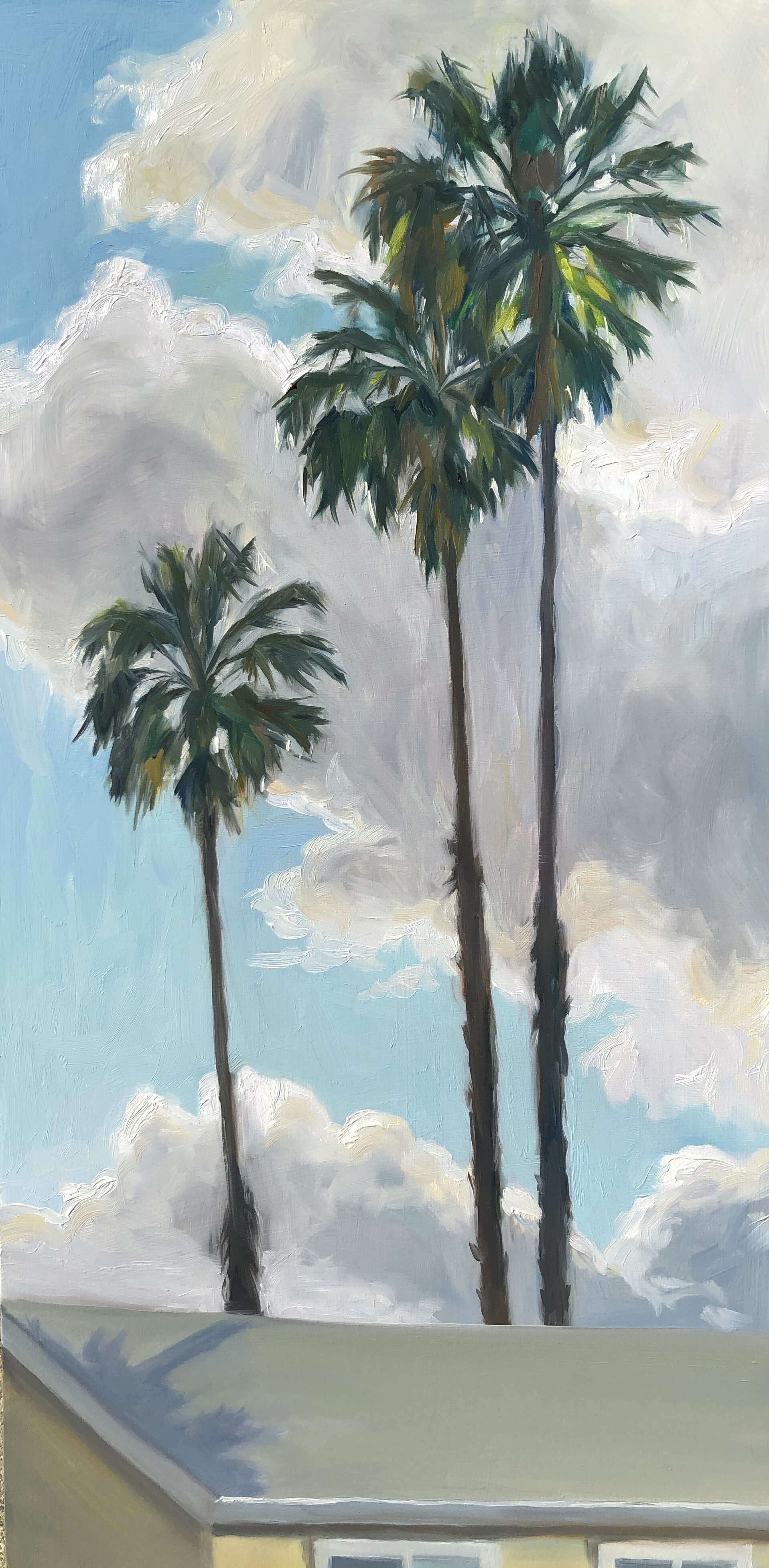 Rainclouds and Palms by Heather Martin