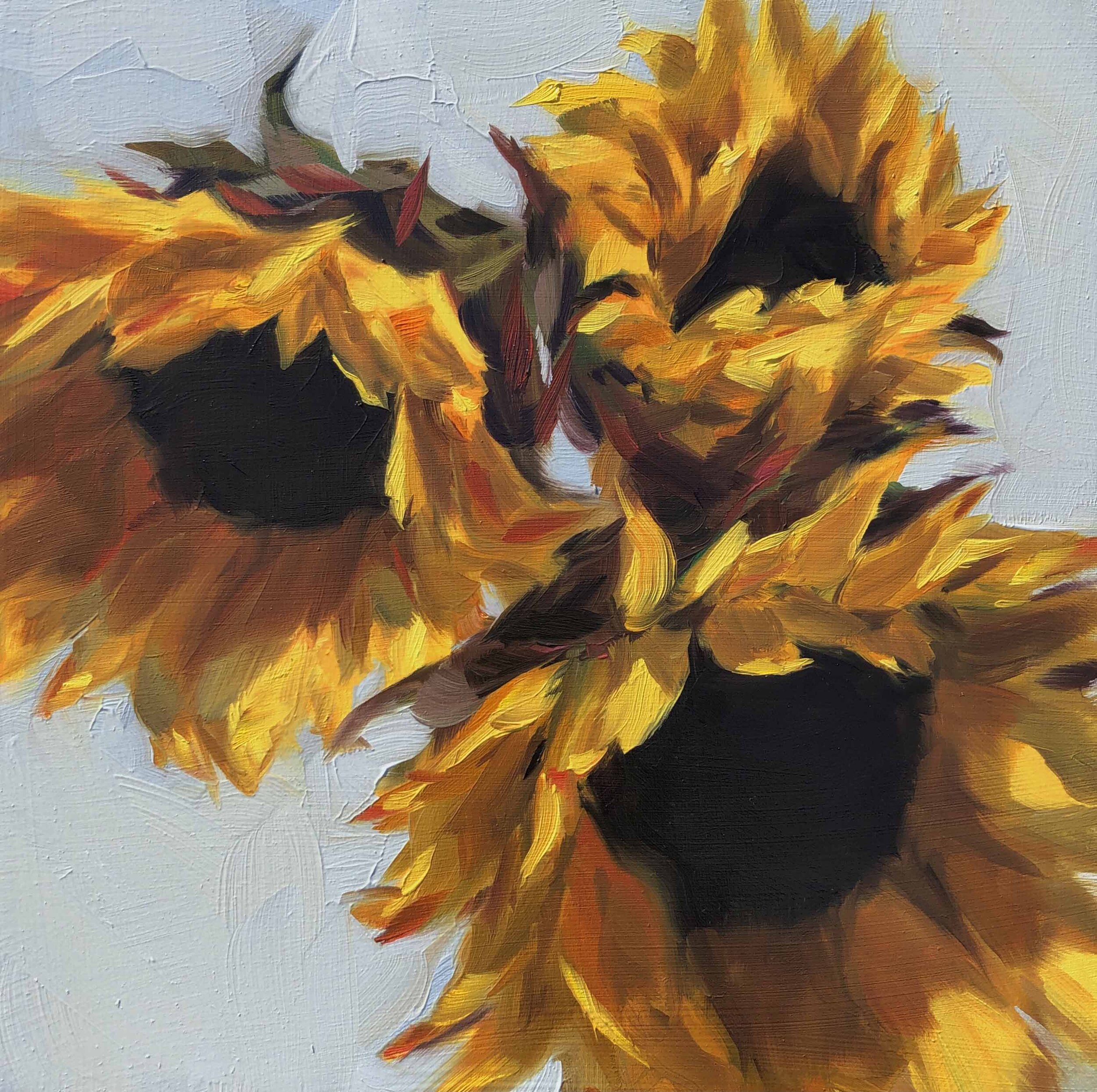 Three Sunflowers by Heather Martin