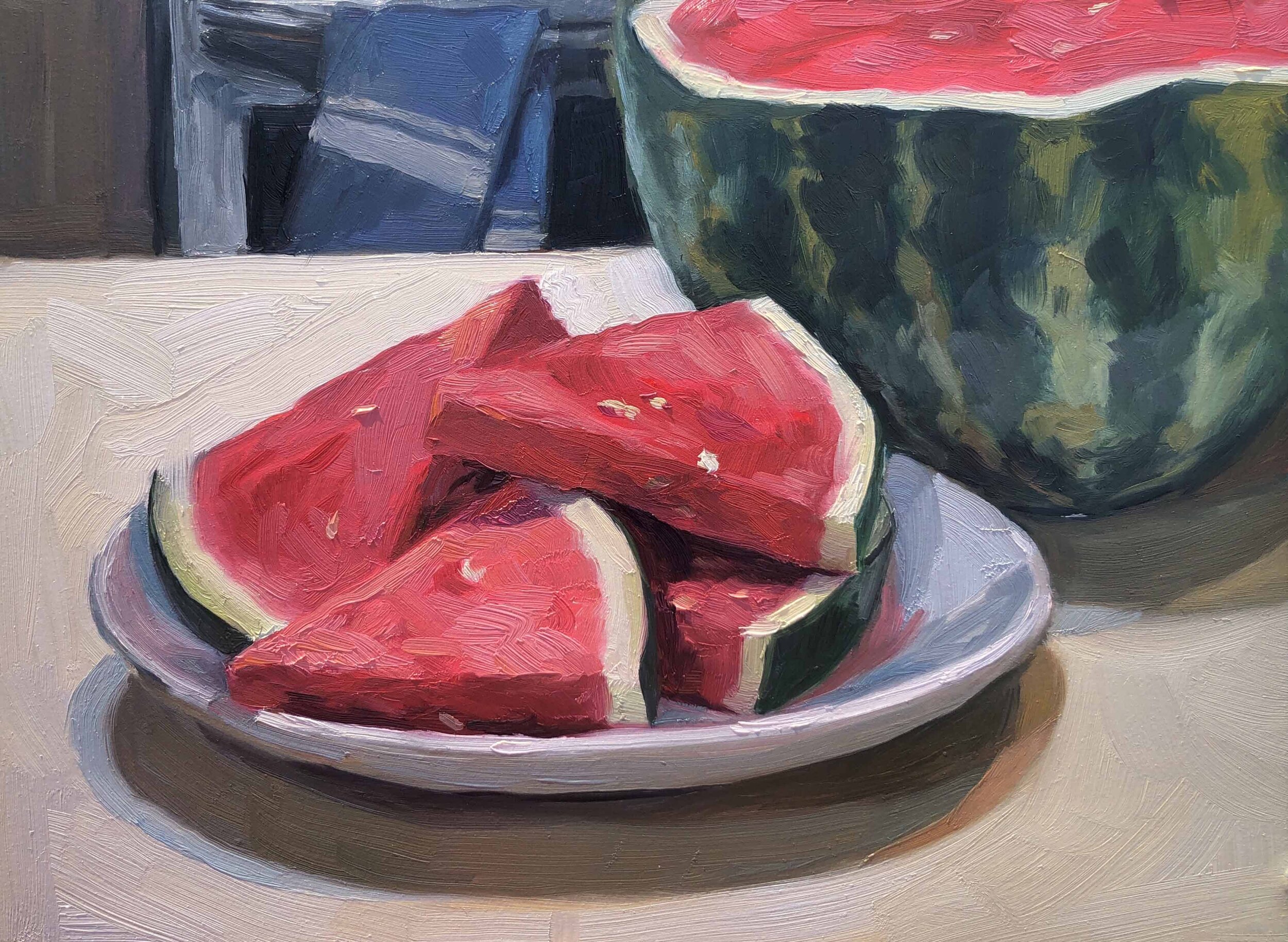 Watermelon Plate by Heather Martin