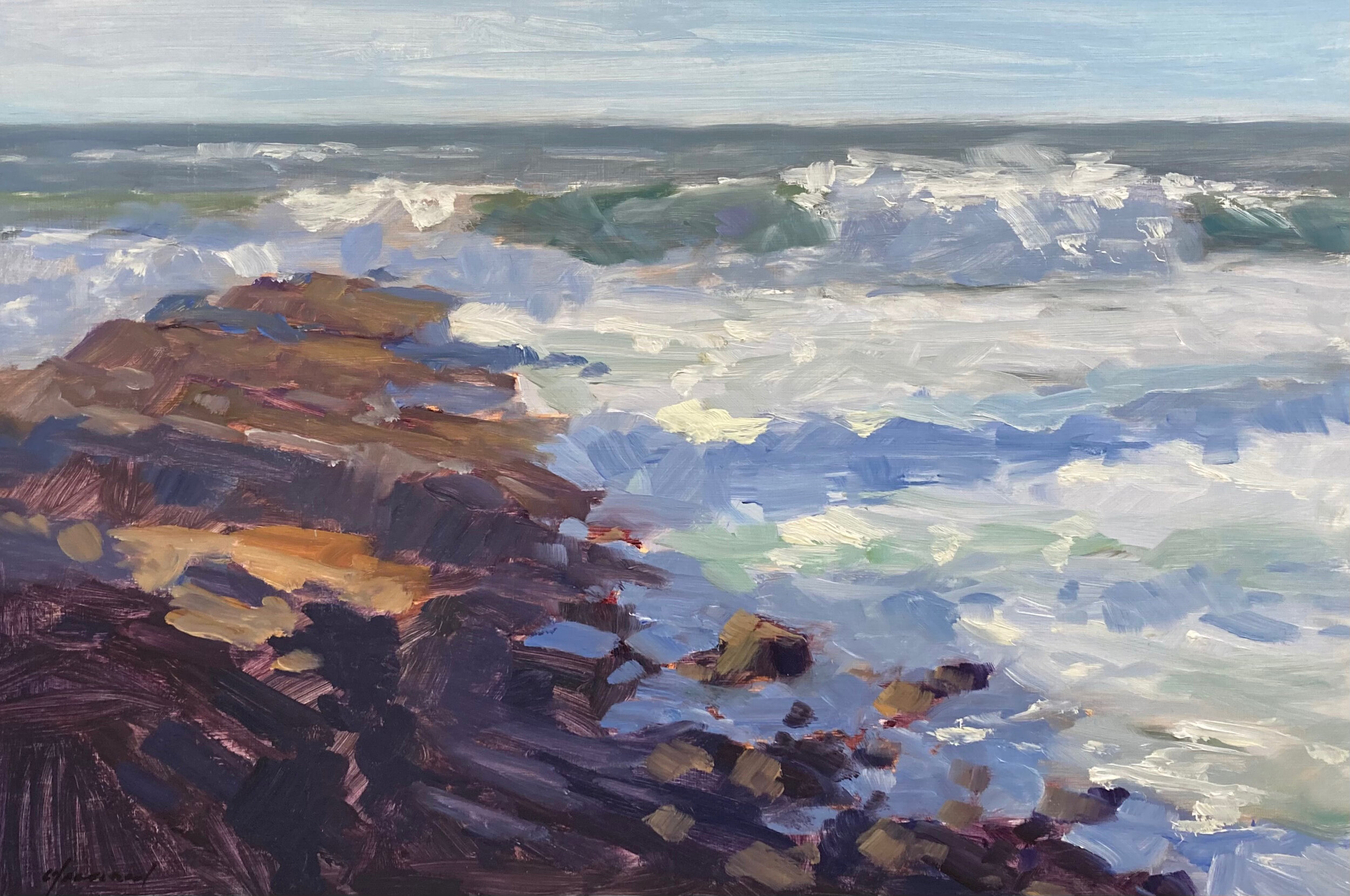 Winter Waves, Pescadero by Michael Chamberlain