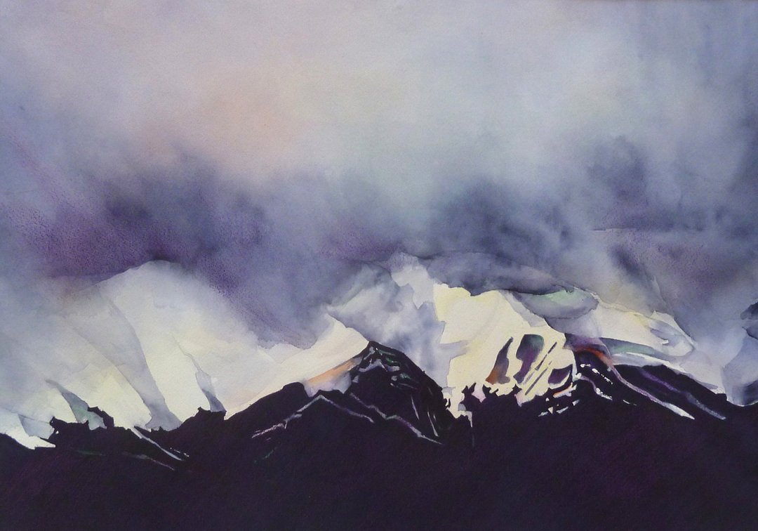 Snowy Peaks by Rajani Balaram