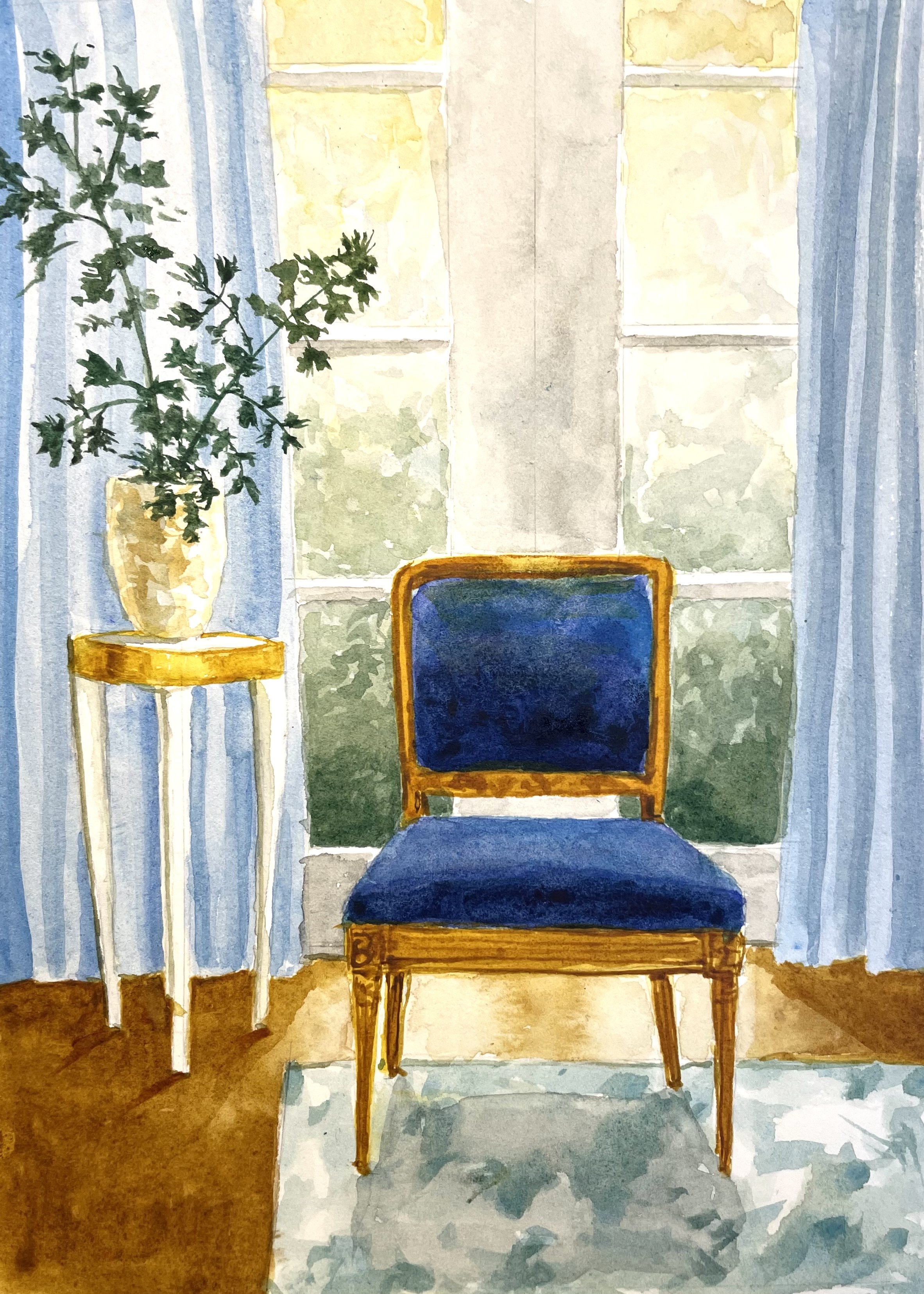 Blue Chair by Denny Holland