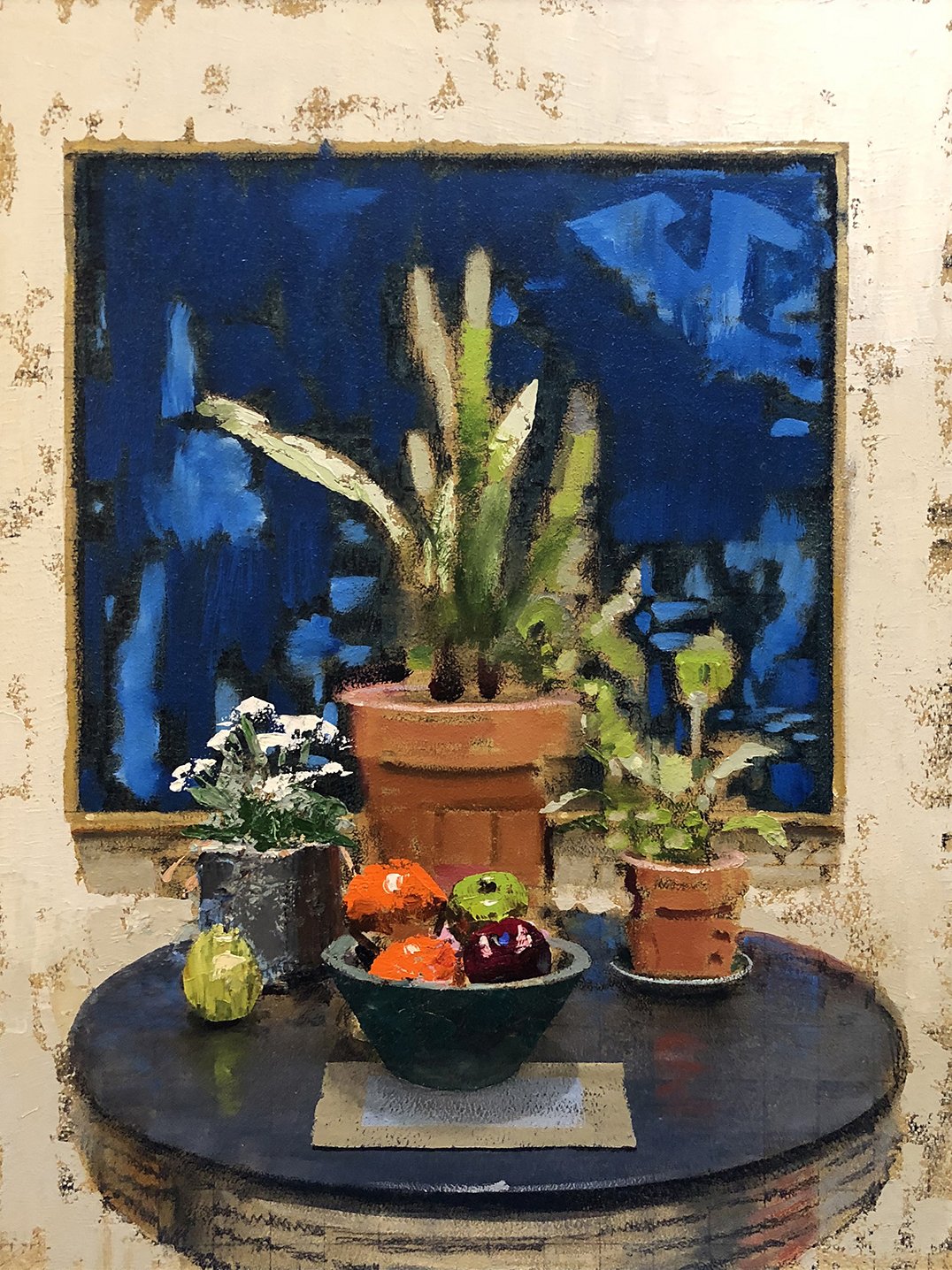 Still Life with Blue Painting by Adam Forfang