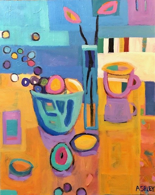 Blue Cafe by Deborah Ashley