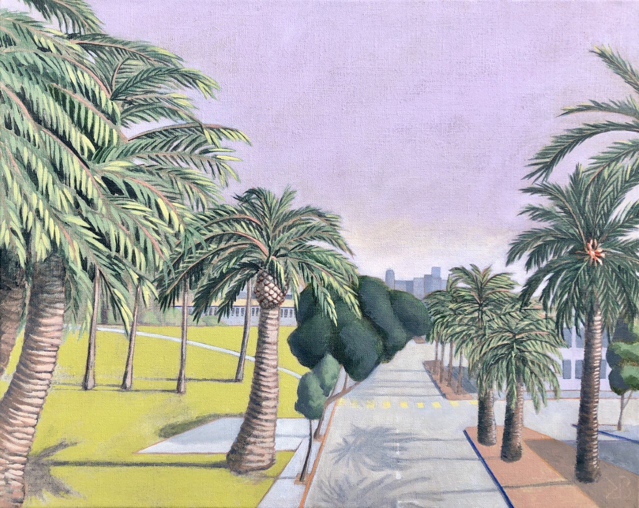 Palm Trees of Dolores Street by Kate Barrengos