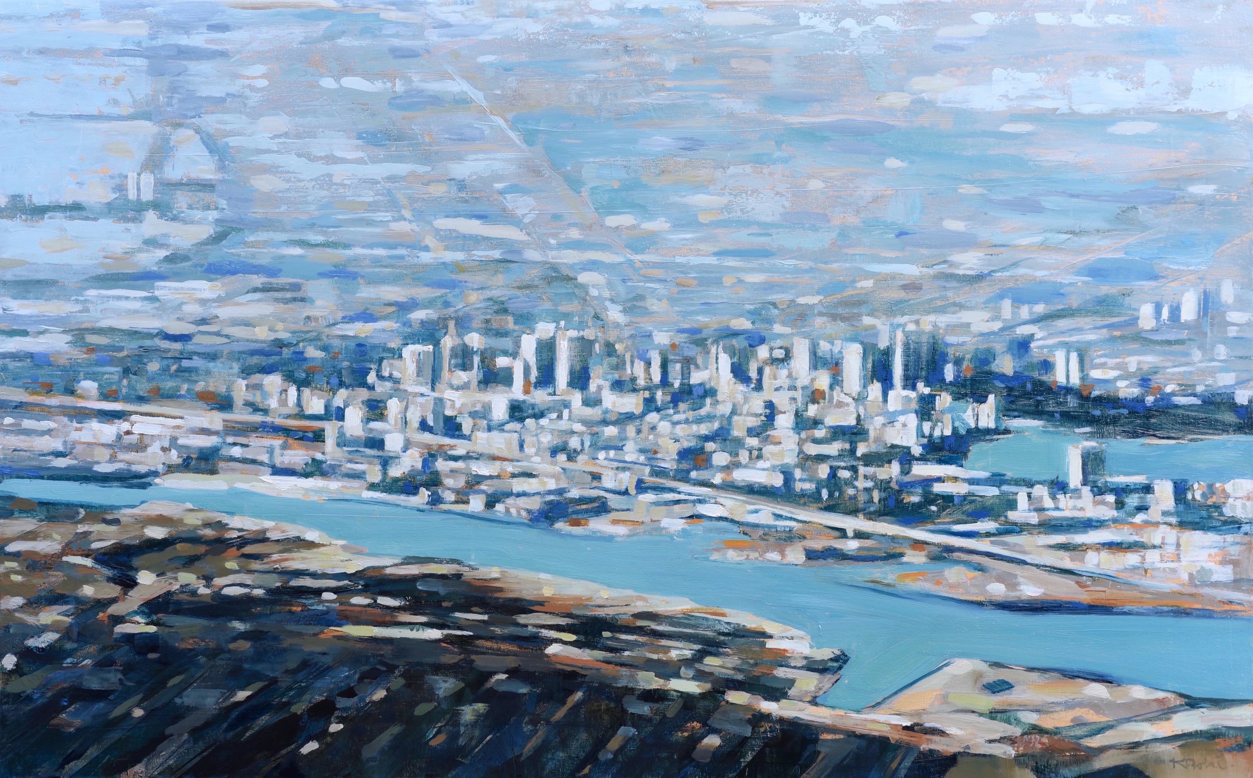 Aerial Oakland by Kanna Aoki