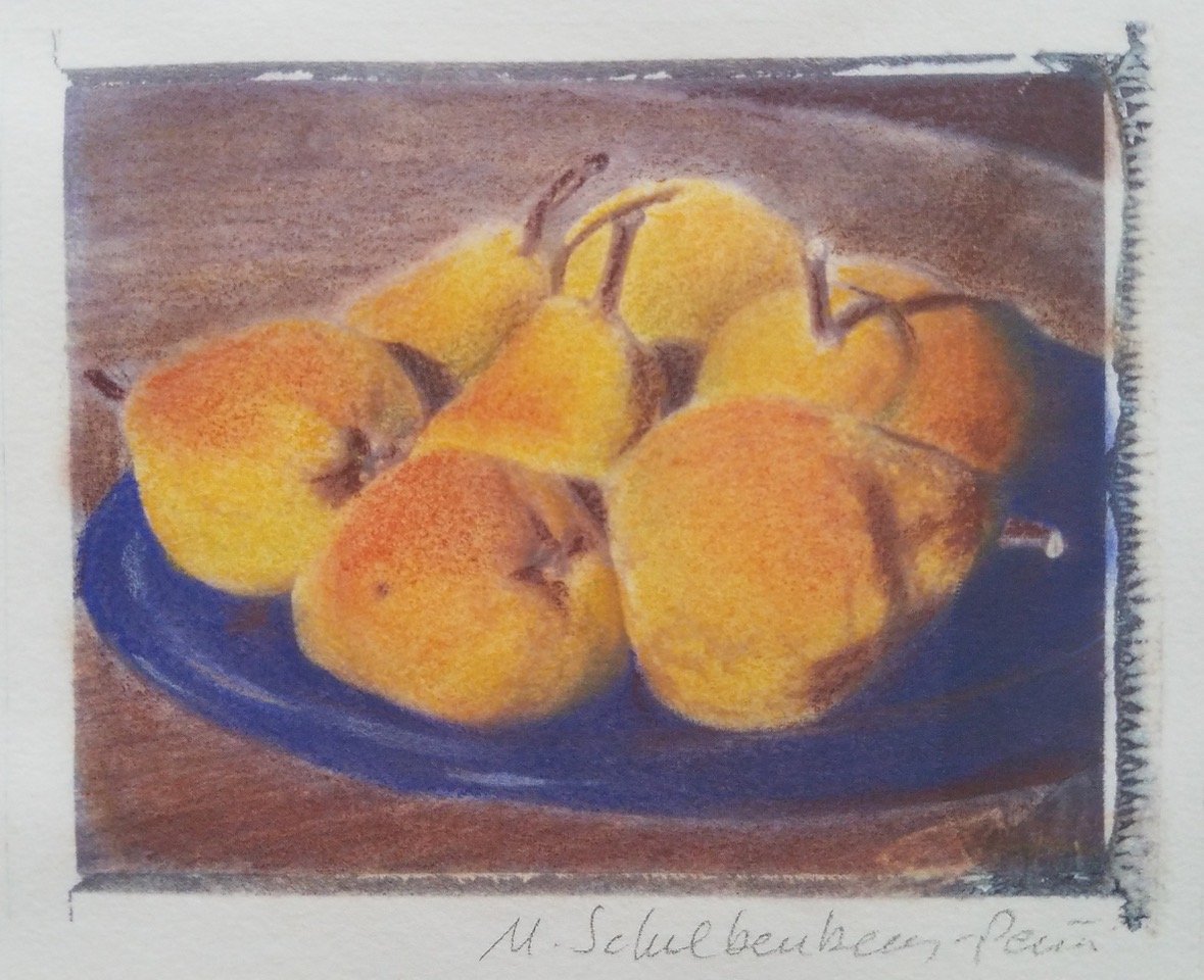 Plated Pears by Monica Schwalbenberg-Pena
