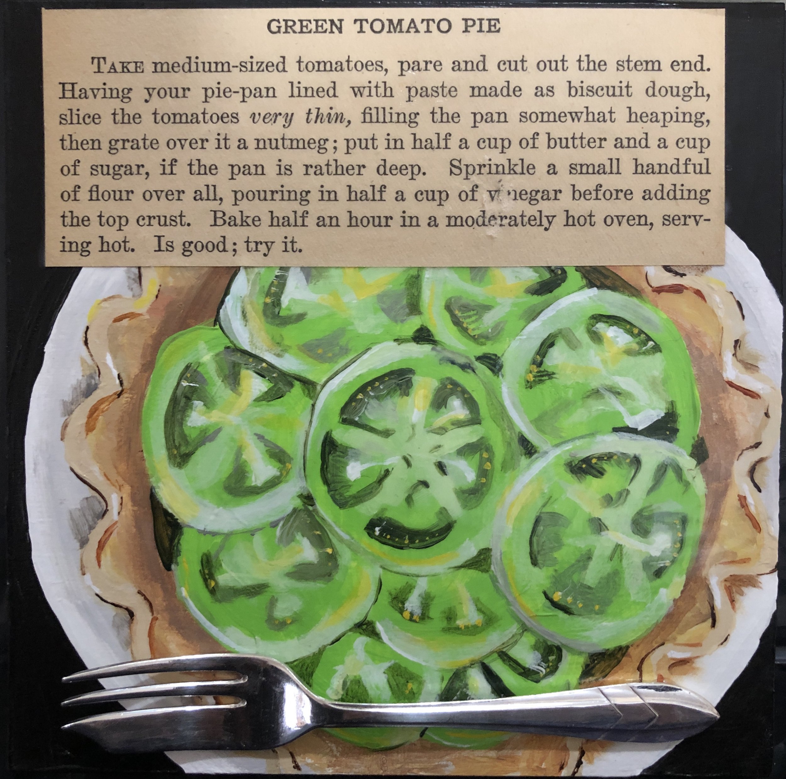 Green Tomato Pie by Carolyn Tillie