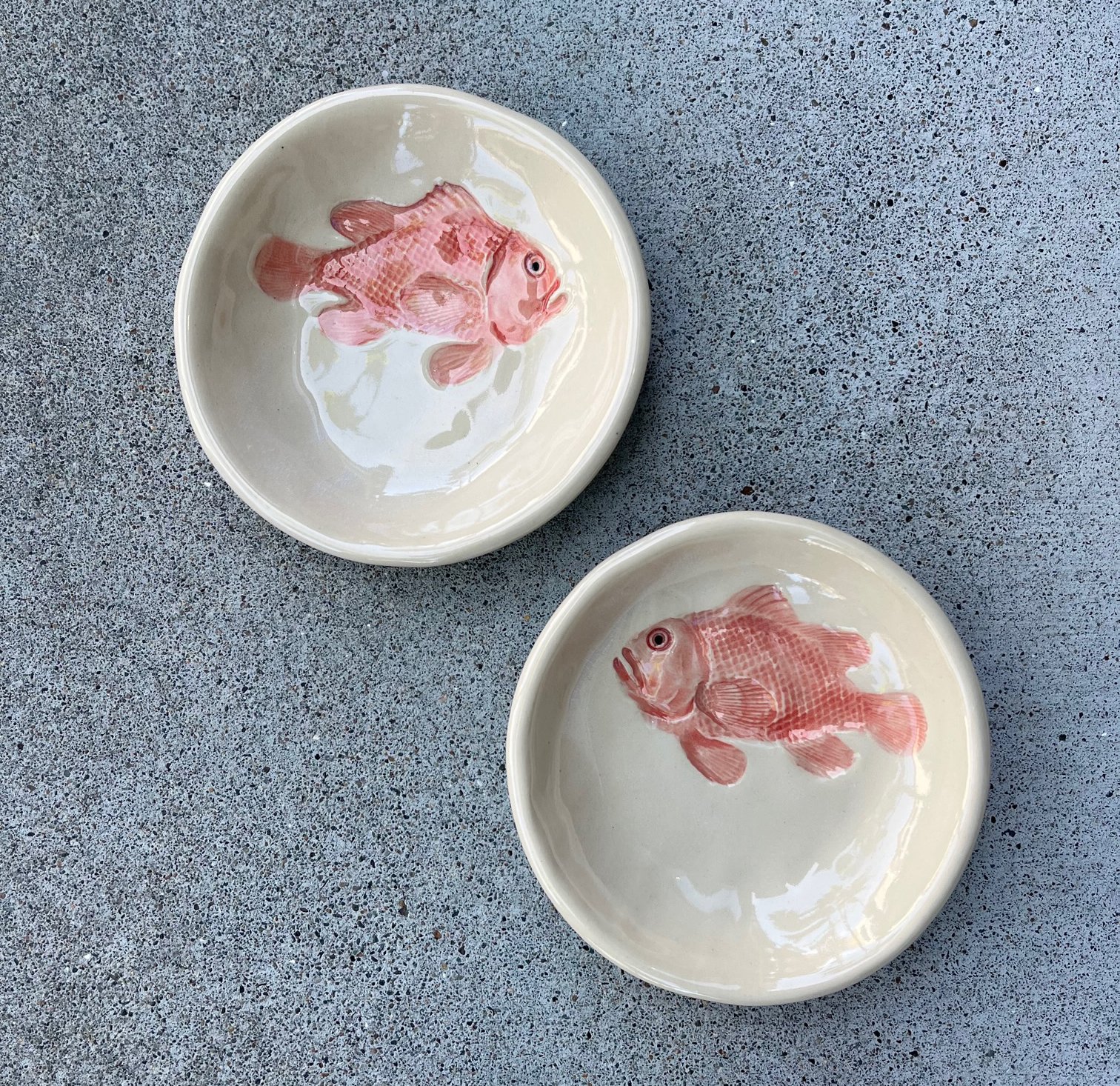 Small Red Snapper Dishes by Lorna Newlin